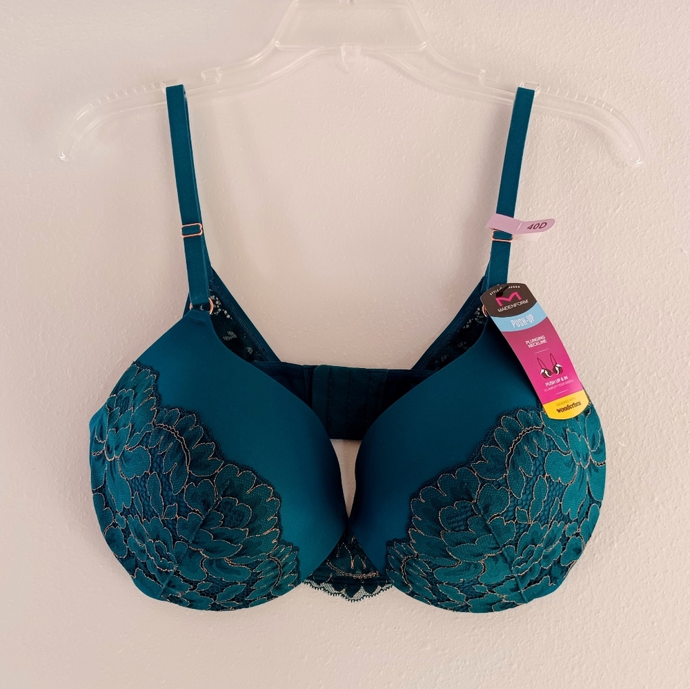 Maidenform Push Up Padded Bra, Size 40D